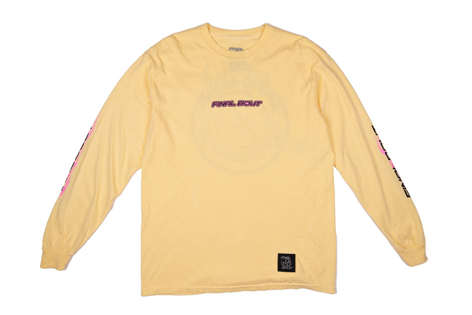 Flames Long Sleeve Shirt [Yellow] X-Large