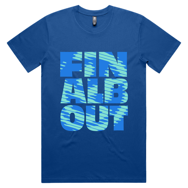 Big Letter Smiley Tee [Blue]