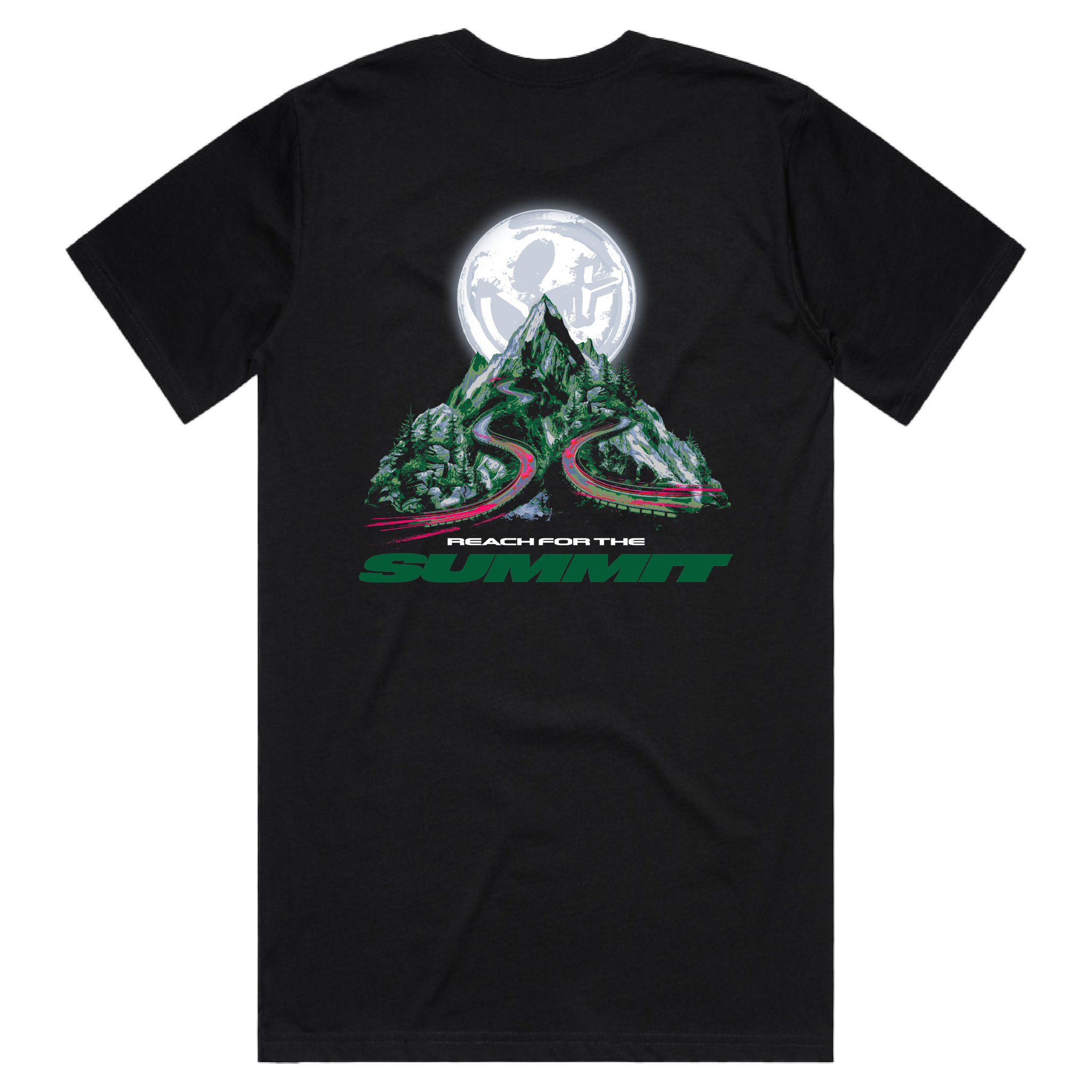 Reach for the Summit Tee [Green Print]