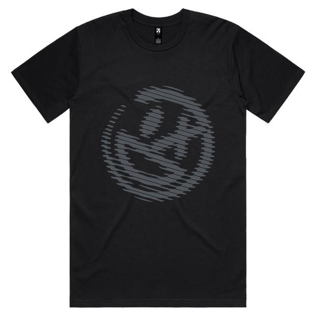 Halftone Smiley Tee [Black]