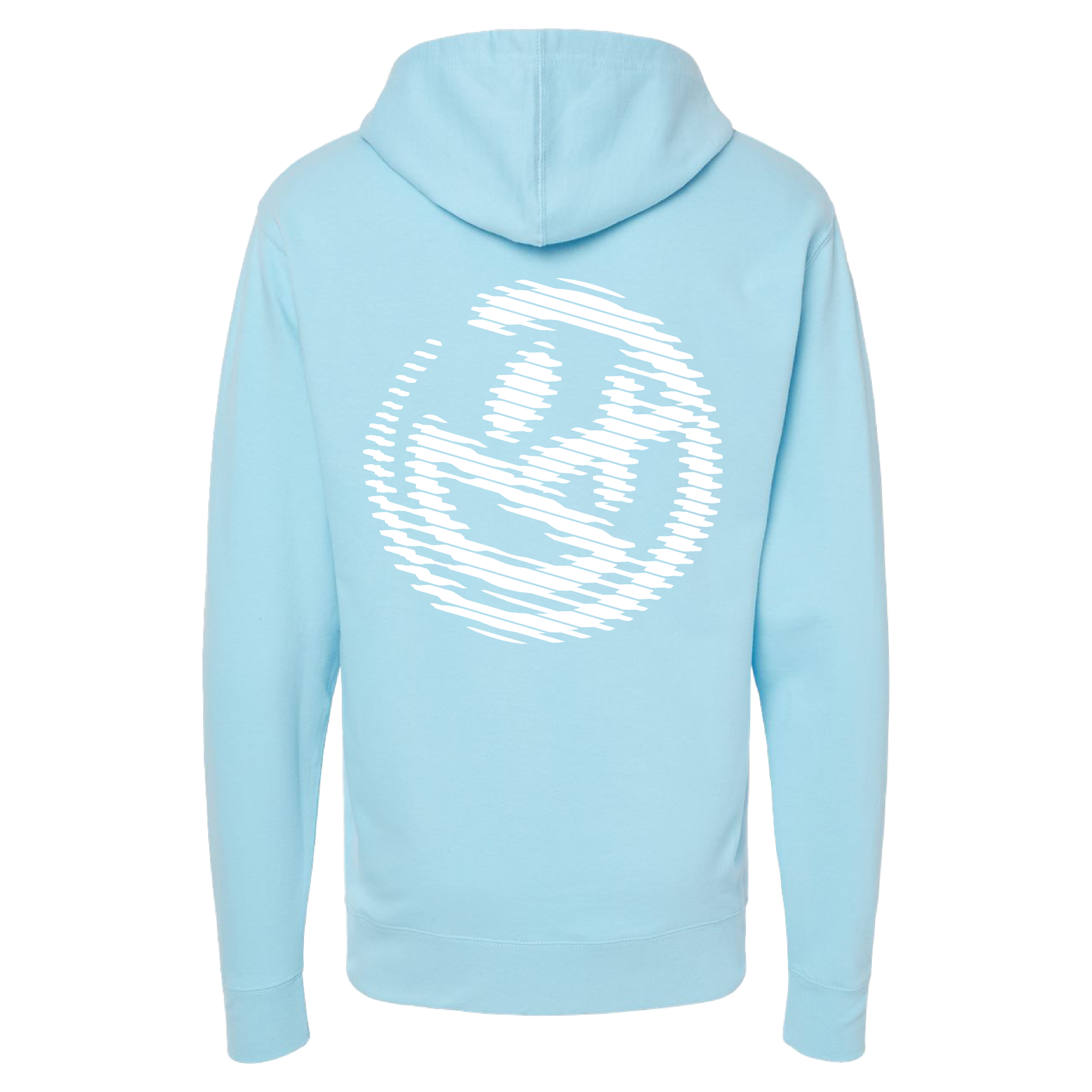 Halftone Smiley Hoodie [Blue]