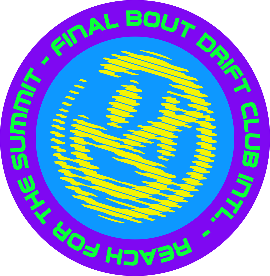 Reach for the Summit Smiley Sticker [Color Options]