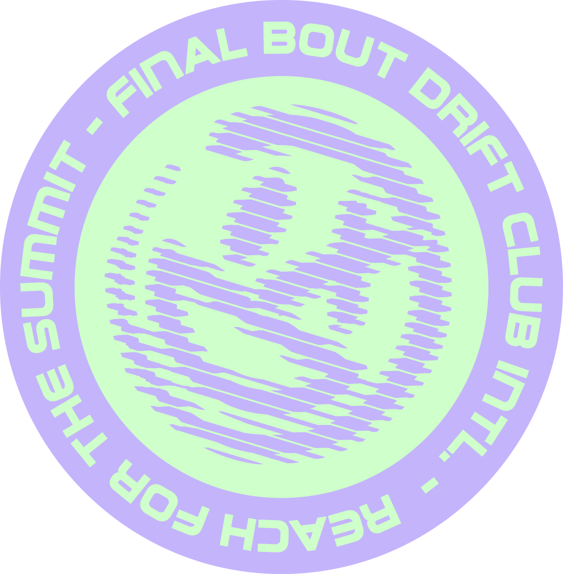Reach for the Summit Smiley Sticker [Color Options]