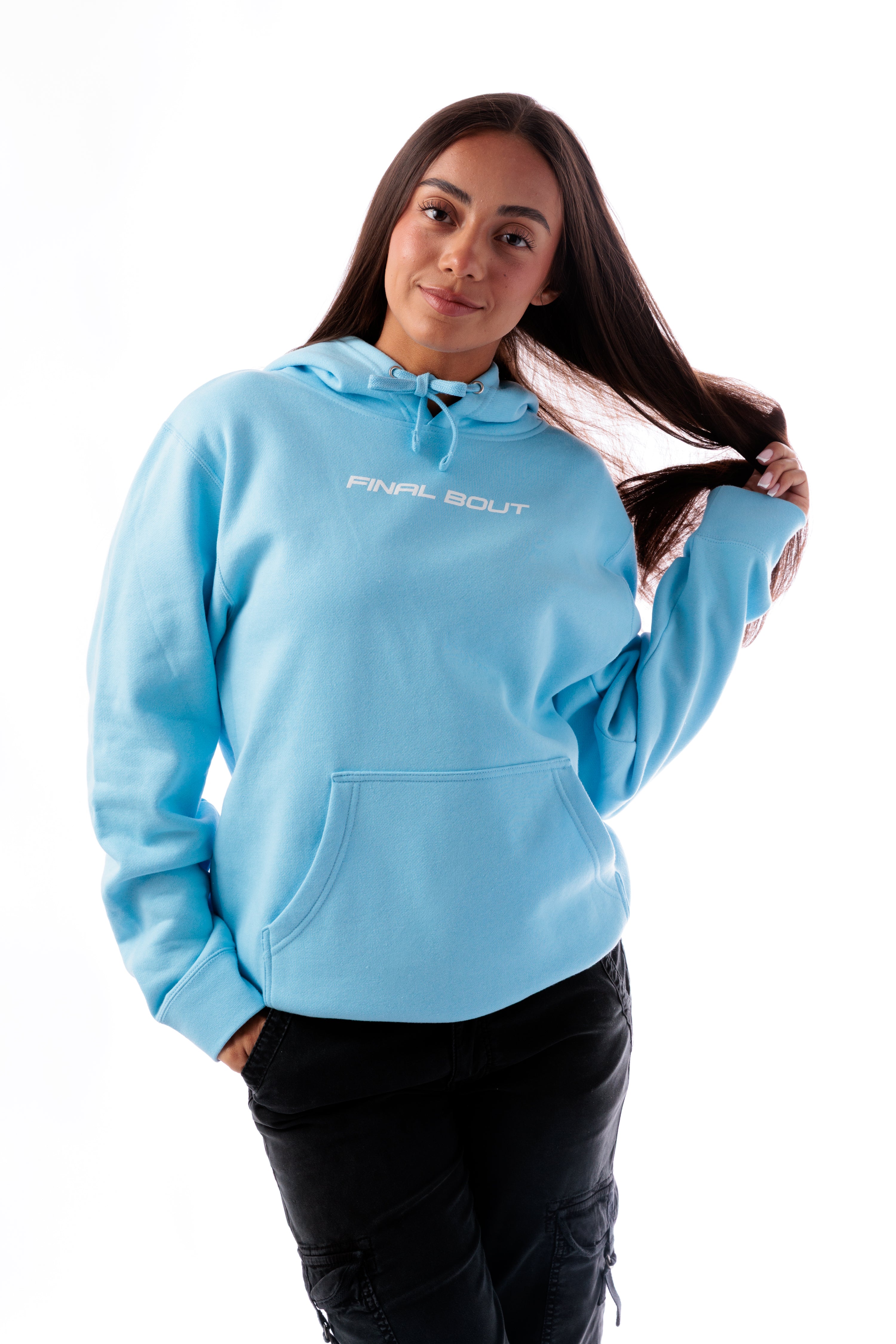 Halftone Smiley Hoodie [Blue]