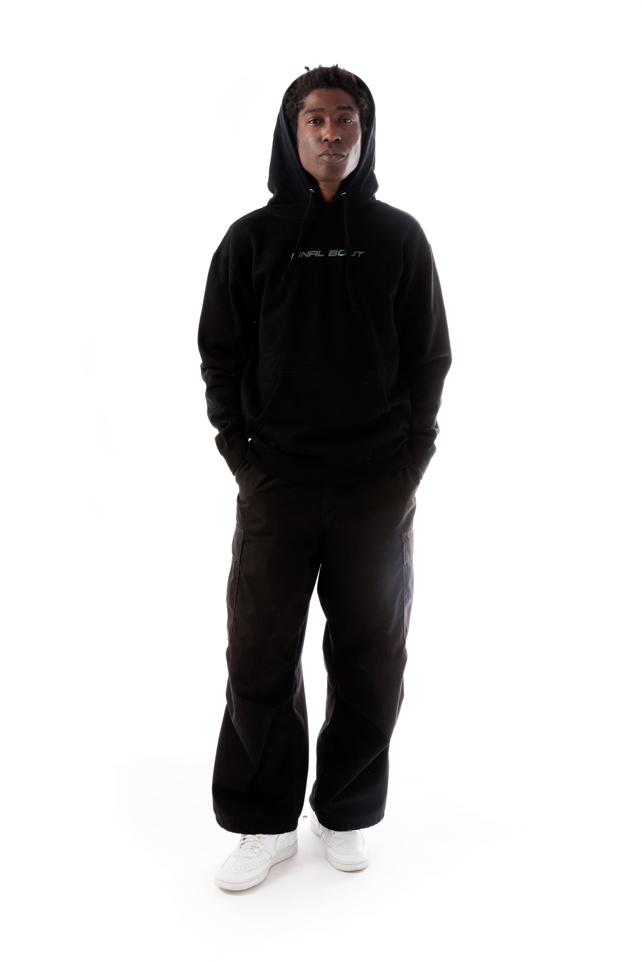 Halftone Smiley Hoodie [Black]