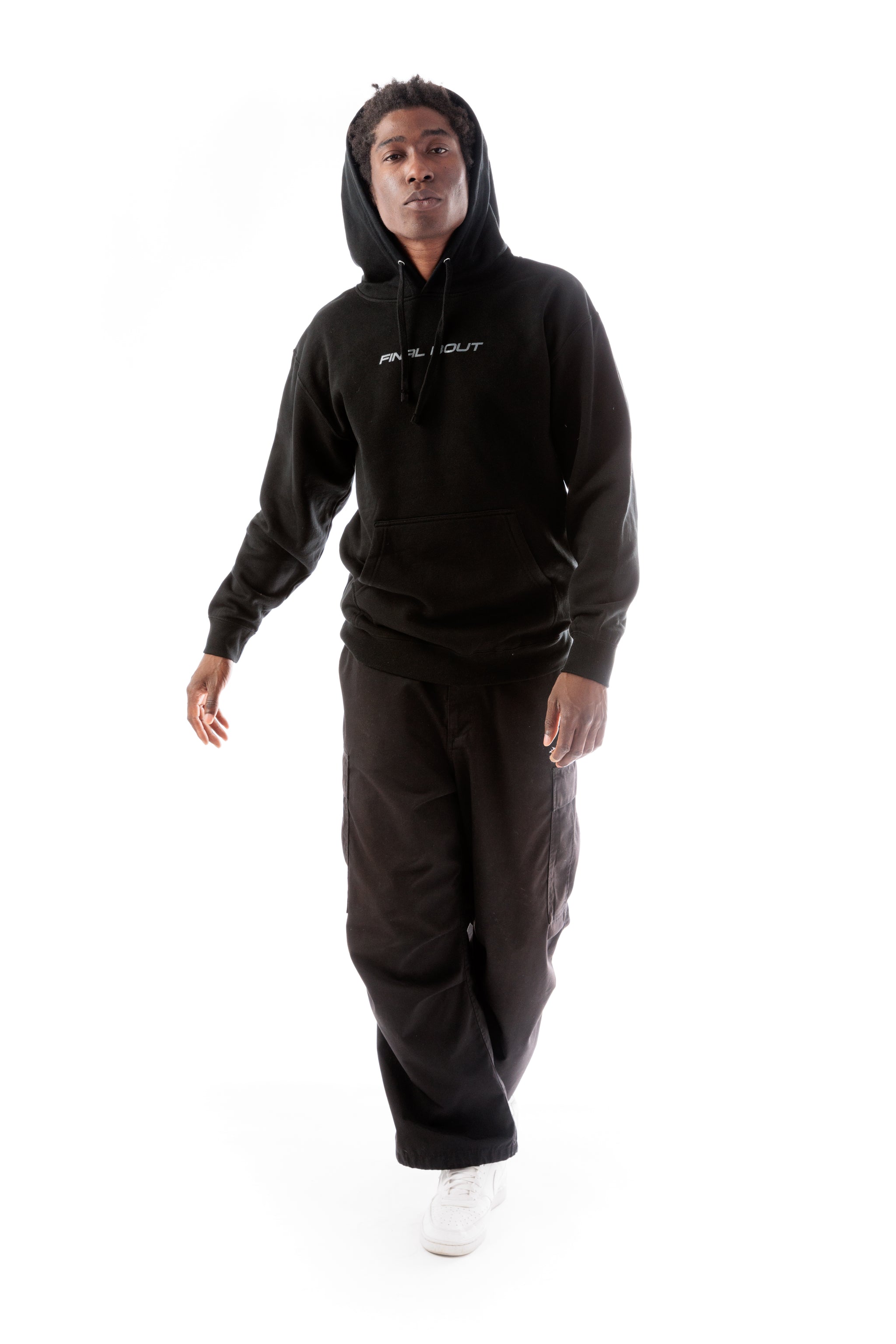 Halftone Smiley Hoodie [Black]