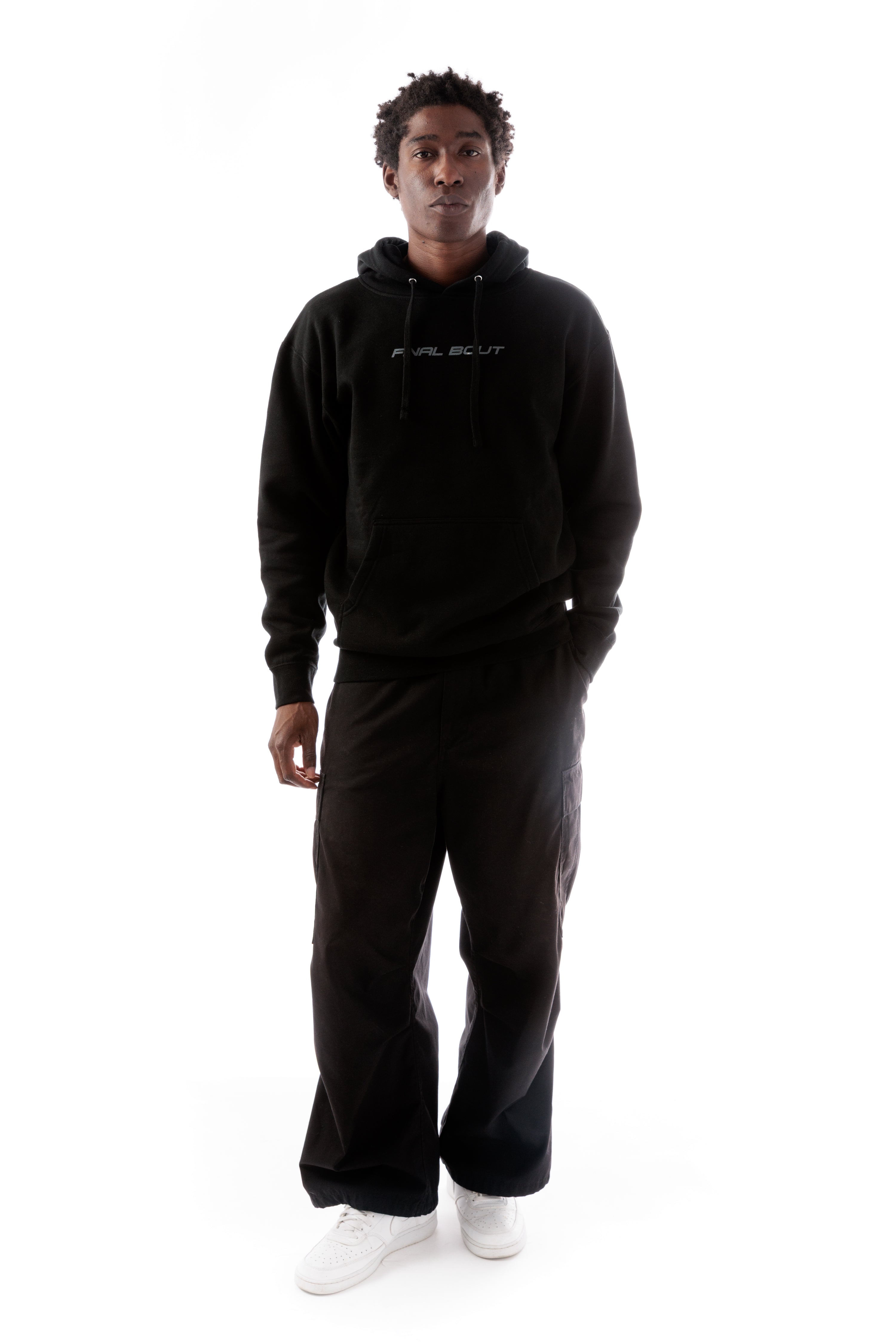 Halftone Smiley Hoodie [Black]
