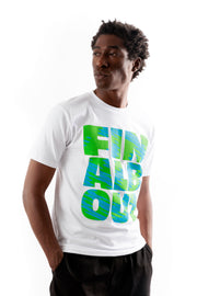 Big Letter Smiley Tee [White]