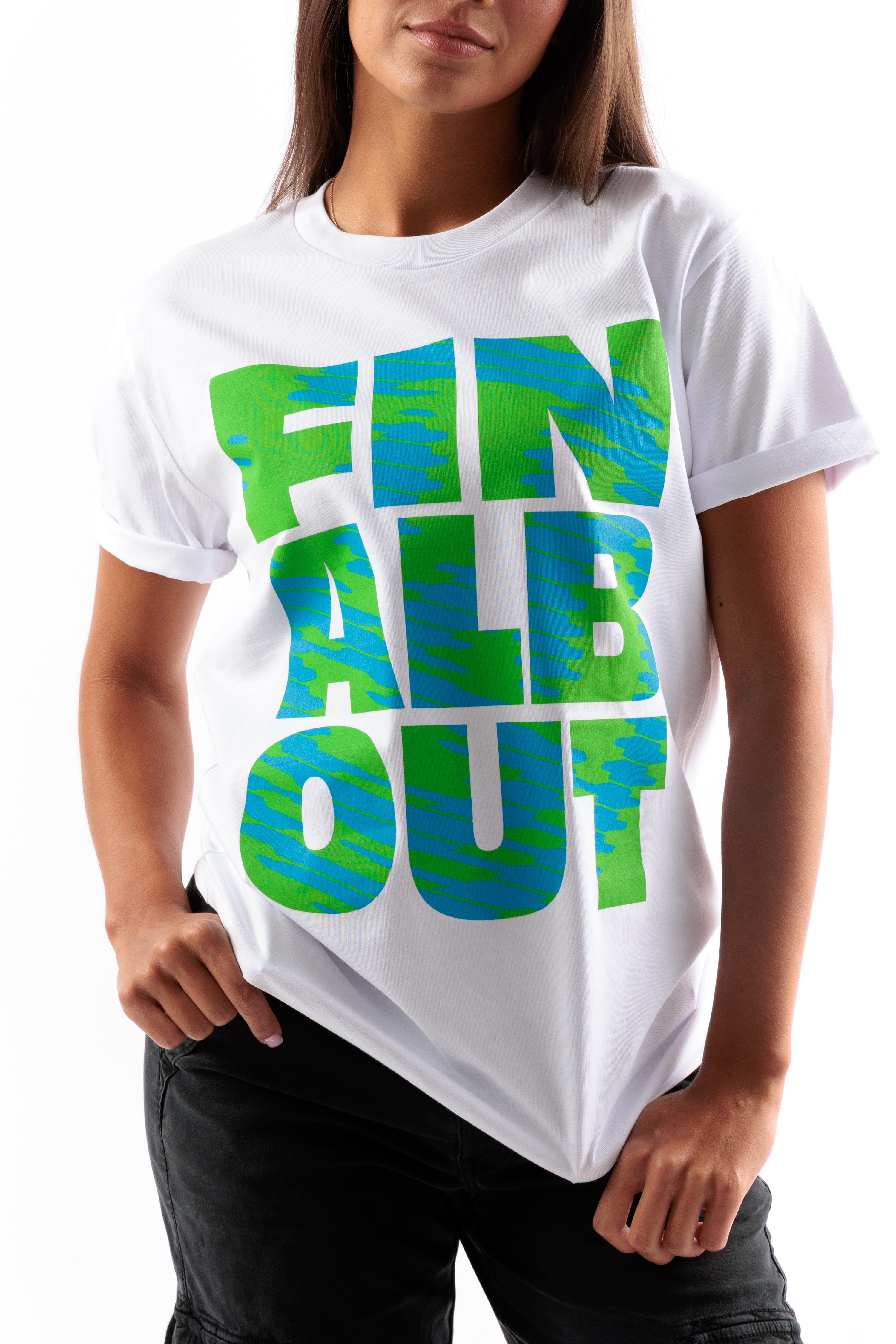 Big Letter Smiley Tee [White]