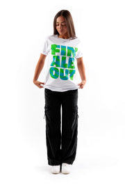 Big Letter Smiley Tee [White]
