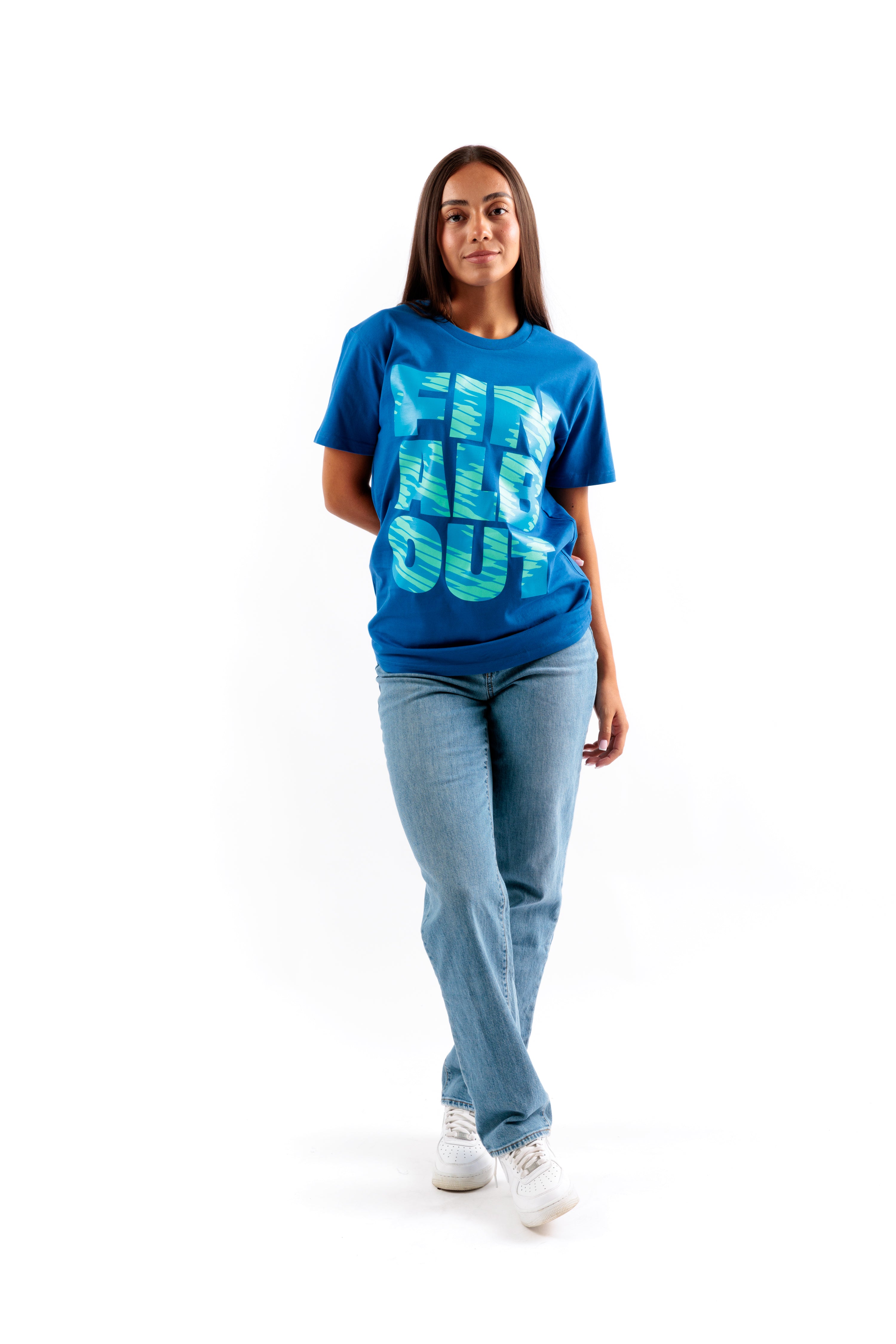 Big Letter Smiley Tee [Blue]