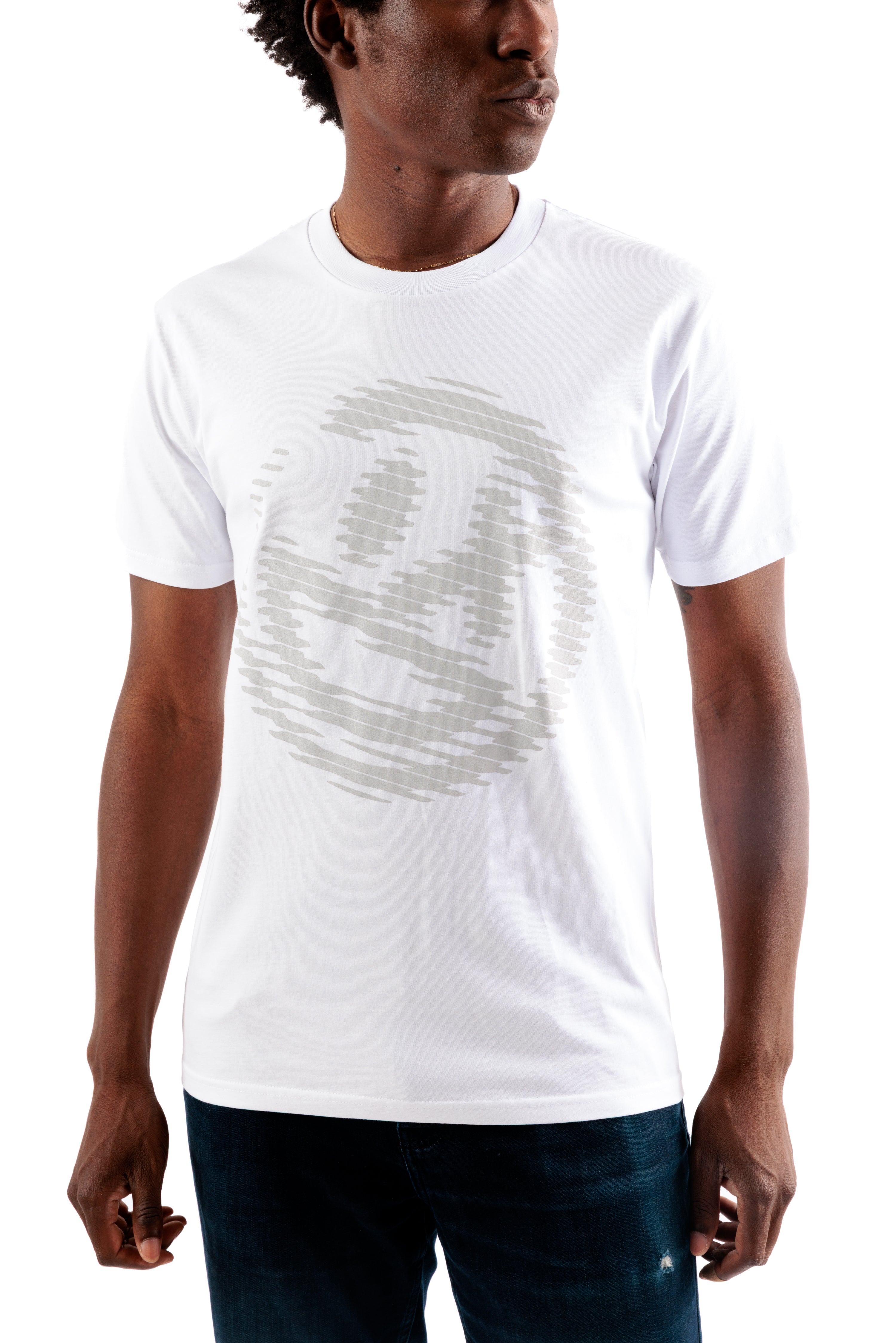 Halftone Smiley Tee [White]