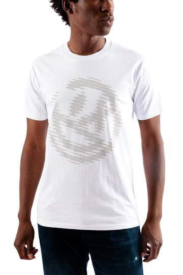 Halftone Smiley Tee [White]