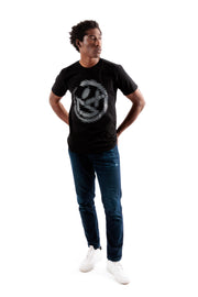 Halftone Smiley Tee [Black]