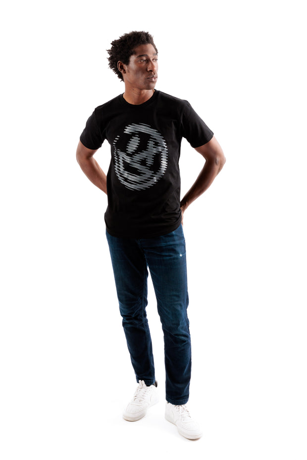 Halftone Smiley Tee [Black]