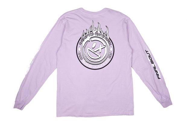 Flames Long Sleeve Shirt [Purple]