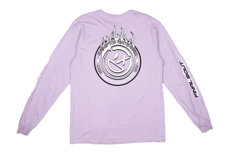 Flames Long Sleeve Shirt [Purple]