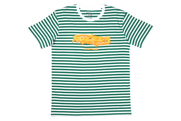 Striped Tee [Green/White]