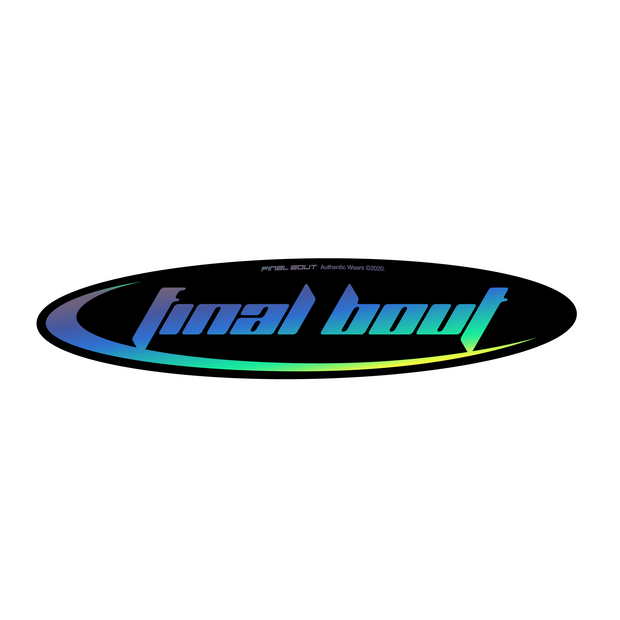 Final Bout Sticker - Techno [ Gold Oil-Slick ]