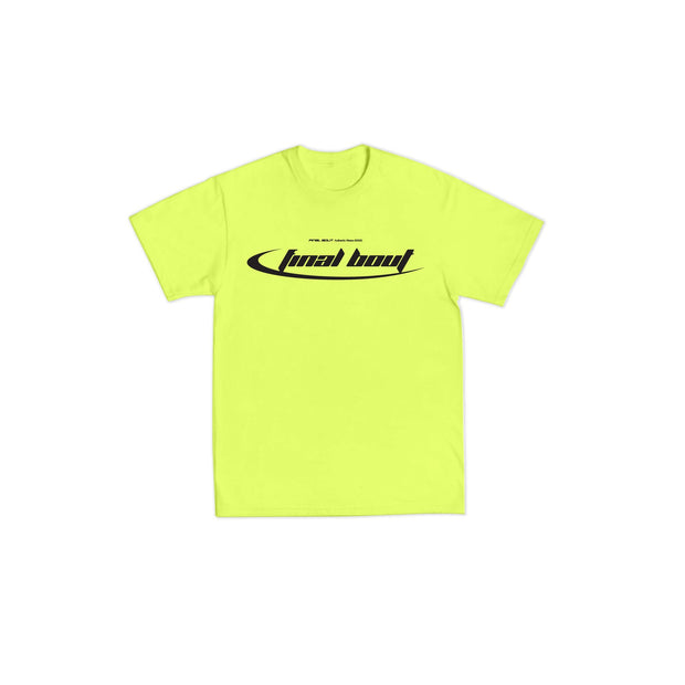 FINAL BOUT Techno Logo Tee [ Neon Yellow + Black ]