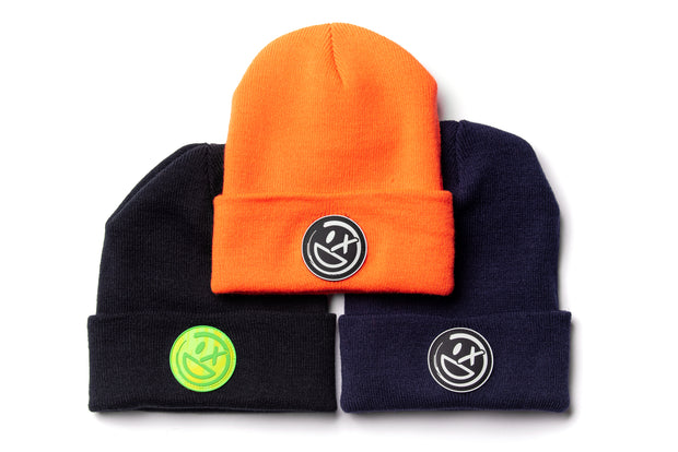 Final Bout Smiley Patch Beanie