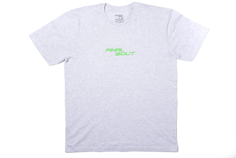 Final Bout Logo Tee [Grey/Neon Green print]