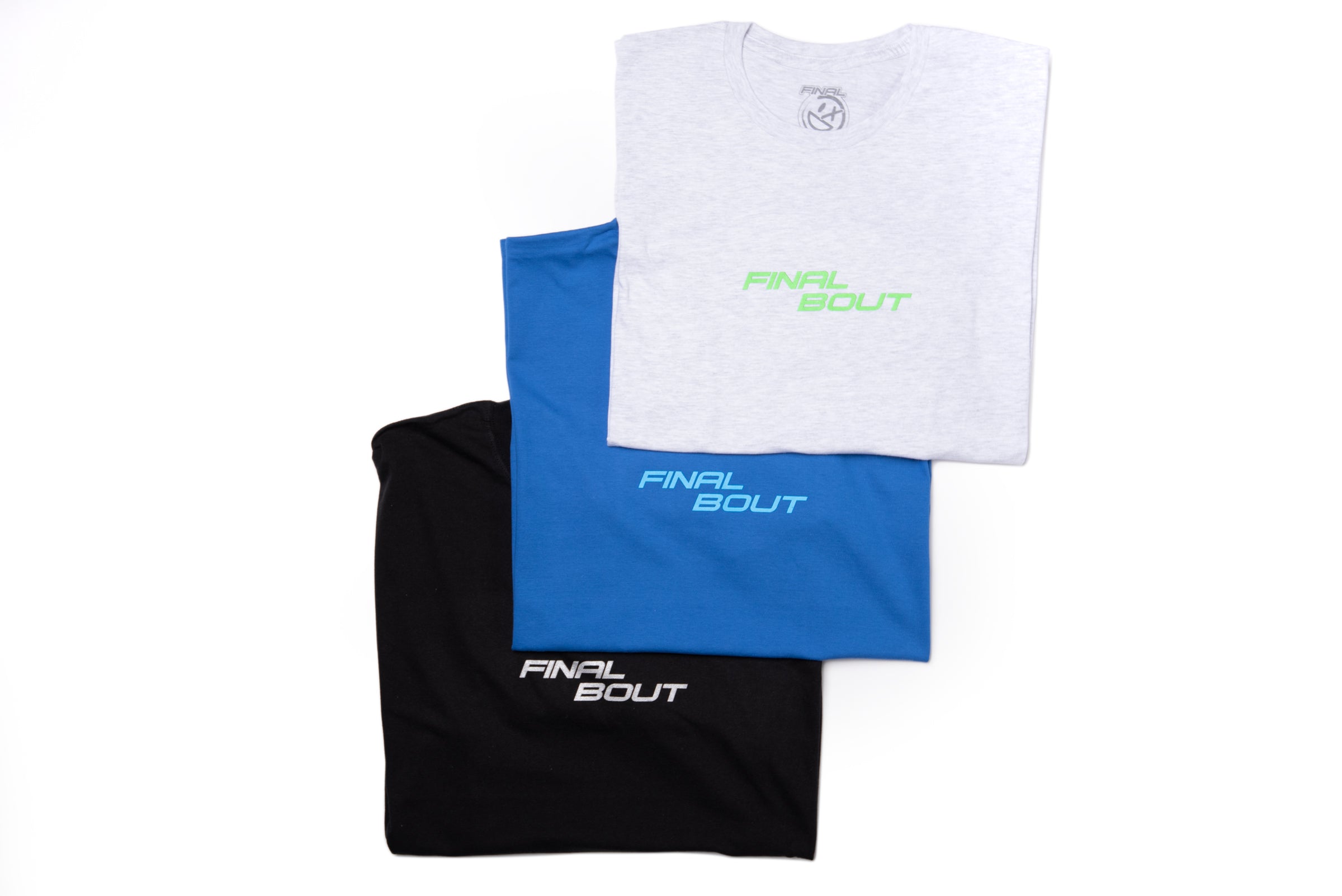 Final Bout Logo Tee [Grey/Neon Green print]