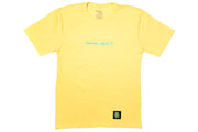 Big Smiley Tee [Yellow/Blue print]