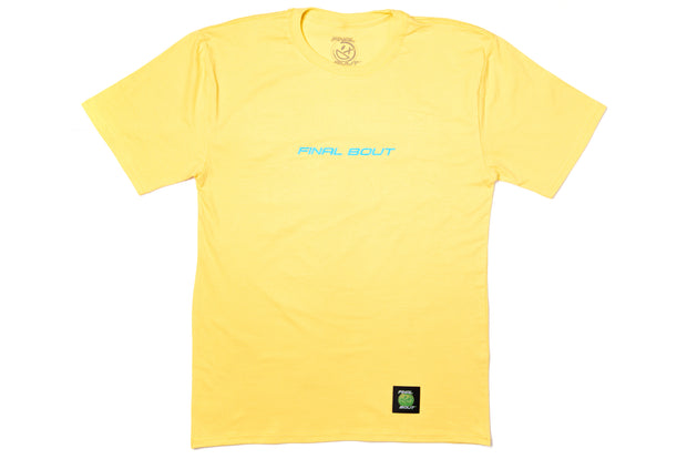 Big Smiley Tee [Yellow/Blue print]