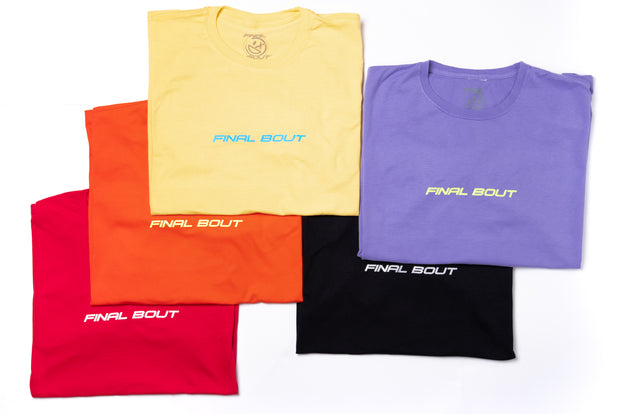 Big Smiley Tee [Yellow/Blue print]
