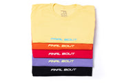Big Smiley Tee [Yellow/Blue print]