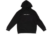 Big Smiley Hoodie [Black/Metallic Silver Print]