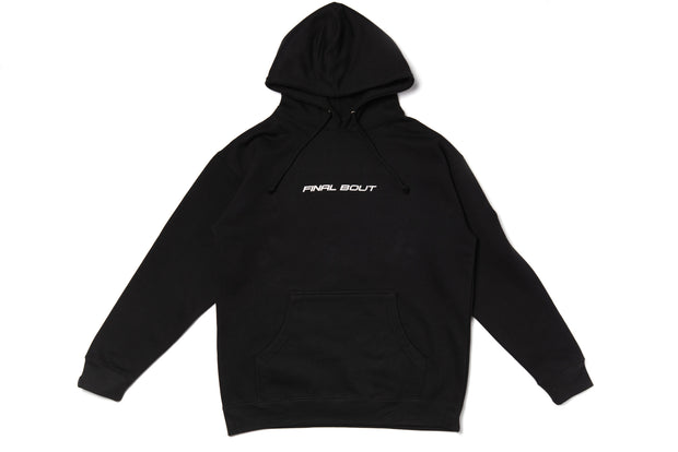 Big Smiley Hoodie [Black/Metallic Silver Print]