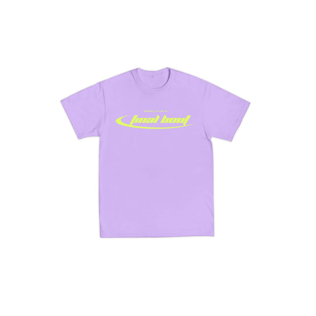 FINAL BOUT Techno TEE [ Lavender + Neon Yellow ]