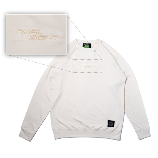 Final Bout Embroidered Logo Crewneck [Cream]