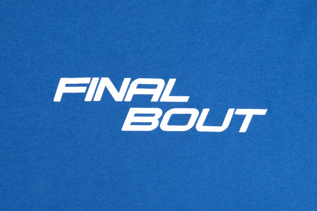 Final Bout Logo Tee [Blue/White print]
